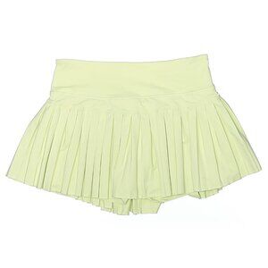 GOLD HINGE Pleated Tennis Skort soft green  skirt shorts sz medium